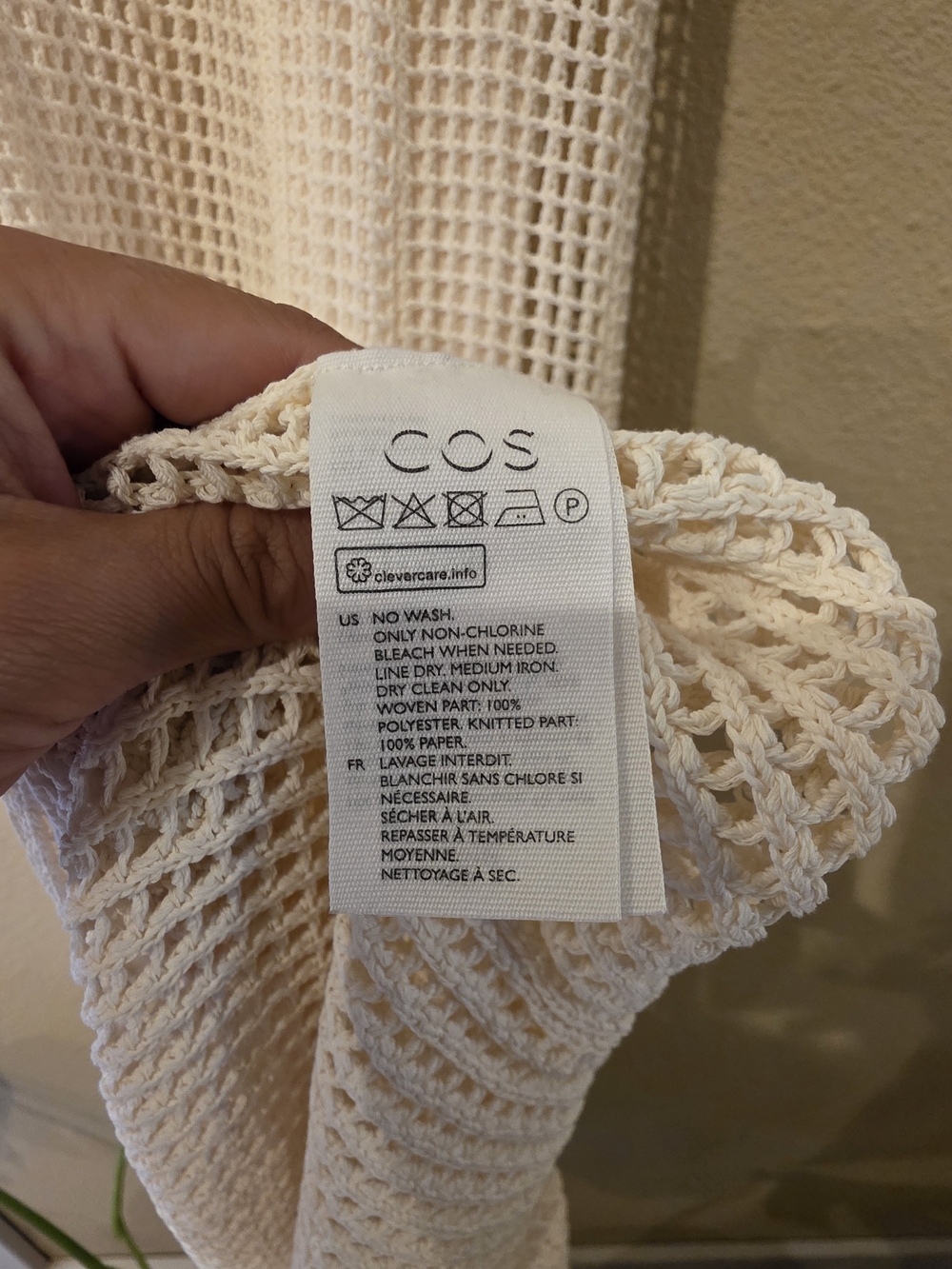COS White Short-Sleeve Mesh Maxi Dress - Picture 4 of 4